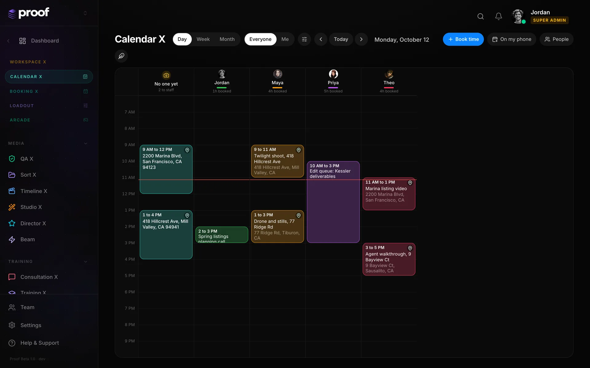 Calendar X on desktop